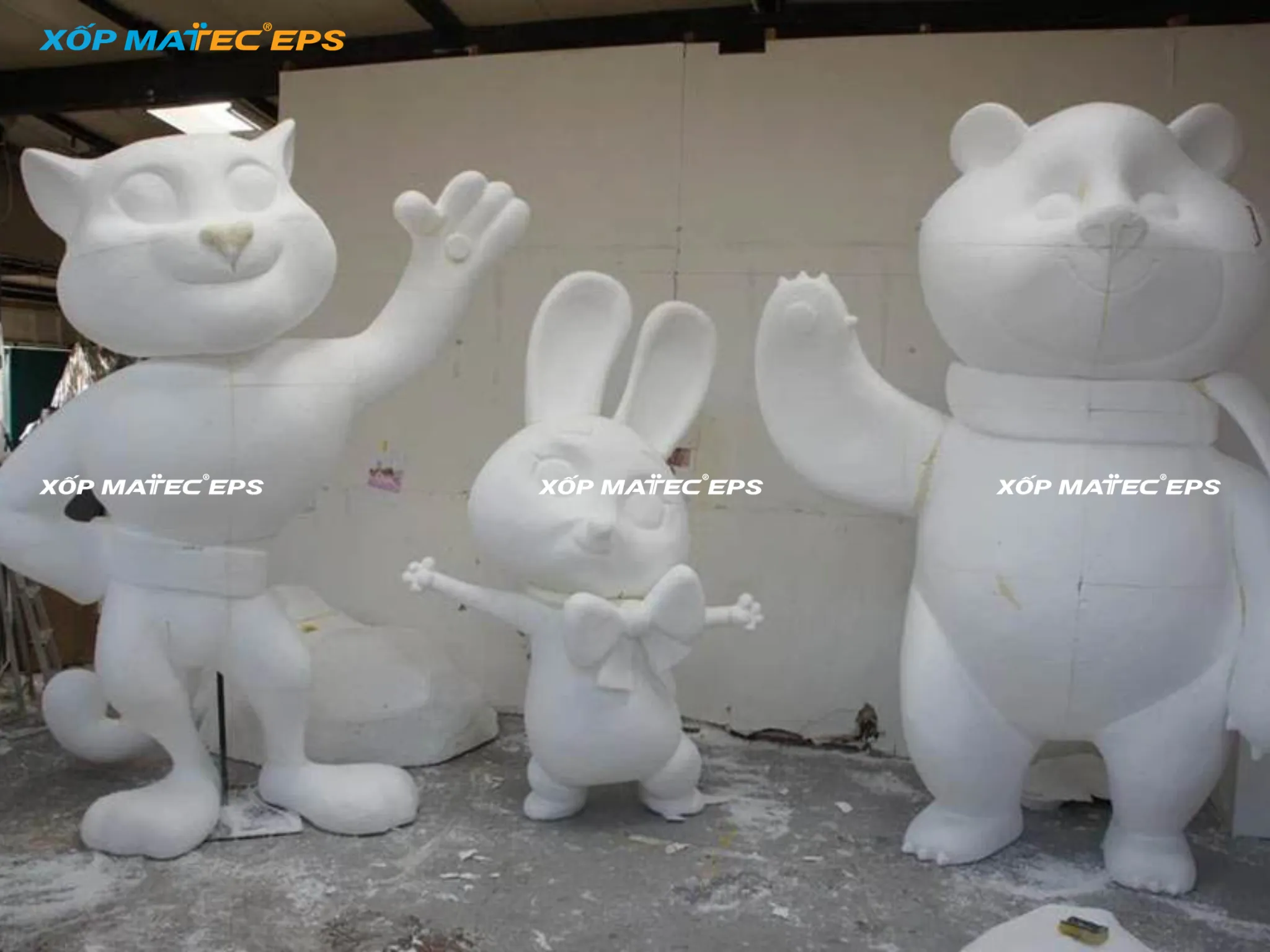 Mô hình được tạo nên từ xốp